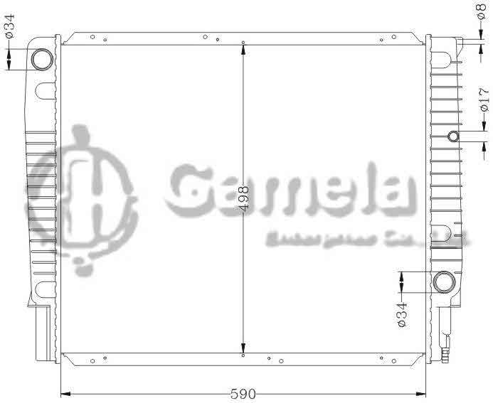 6173002N - Radiator-for-VOLVO-940-90-2-0i-2-3i-MT-VOLVO-960-90-2-3i-MT-OEM-3547145-8603852