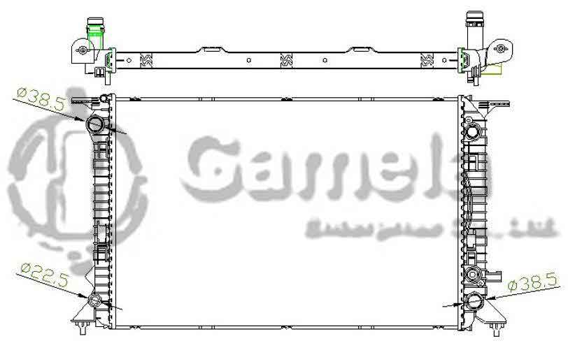 6190121016-T - Radiator-for-AUDI-AT-NISSENS-60318-OEM-8K0121251Q