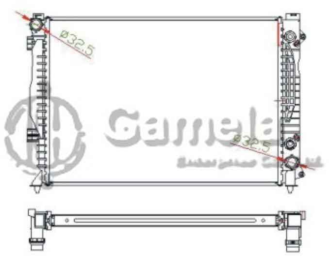 6190121027-T - Radiator-for-AUDI-A6-S6-Tdi-2-5-97-04-AT-NISSENS-60423A-OEM-4B0121251A-4B0121251S-4B0121251N-4B0121251AK