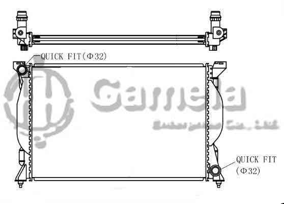 6190121028-T - Radiator-for-AUDI-A4-Avant-Convertible-S4-V6-2-4i-01-03-MT-NISSENS-60301A-OEM-8E0121251G