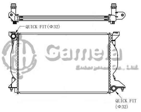 6190121029-T - Radiator-for-AUDI-A4-S4-Tdi-2-5-00-09-MT-NISSENS-60302A-OEM-8E0121251J