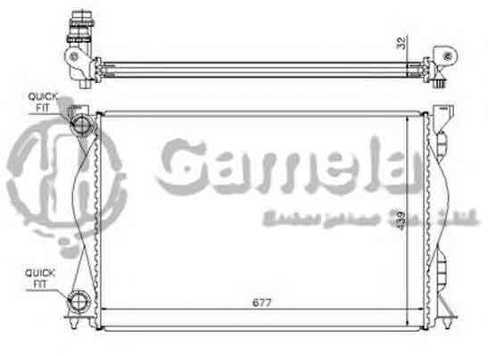 6190121030-T - Radiator-for-AUDI-A6-2-0T-04-11-MT-NISSENS-60235A-OEM-4F0121251Q