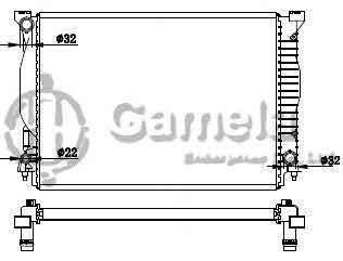 6190121043-T - Radiator-for-AUDI-A4-A6-S4-S6-V6-30V-3-0-i-02-08-MT-OEM-8E0121251M-8E0121251S-8E0121251D-DPI-2590