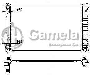 6190121044-T - Radiator-for-AUDI-A4-A4-Quattro-L4-1-8-2-0-02-08-MT-DPI-2556