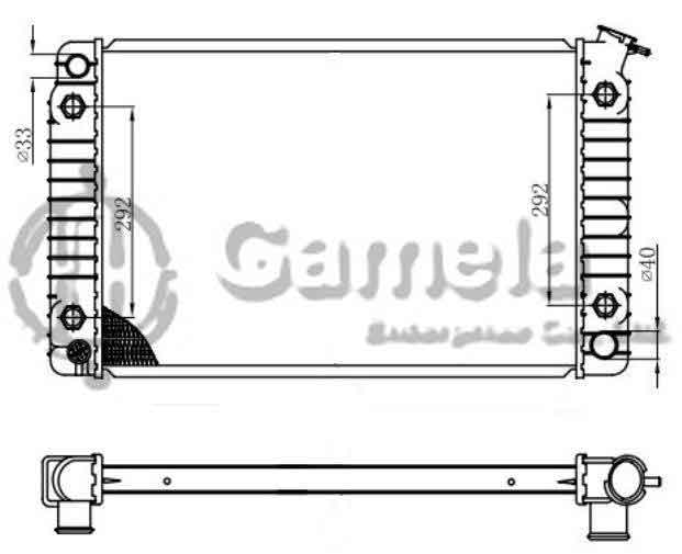 6190211001-T - Radiator-for-BUICK-CENTURY-V6-3-1-90-91-AT-NISSENS-60933A-OEM-52452673-52451293-DPI-1047