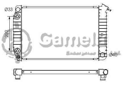 6190211005-T - Radiator-for-BUICK-CENTURY-L4-V6-2-5-2-8-3-0-82-89-AT-NISSENS-60913A-OEM-3050108-3054042-3058009-3092831-3092838-52079809-DPI-738