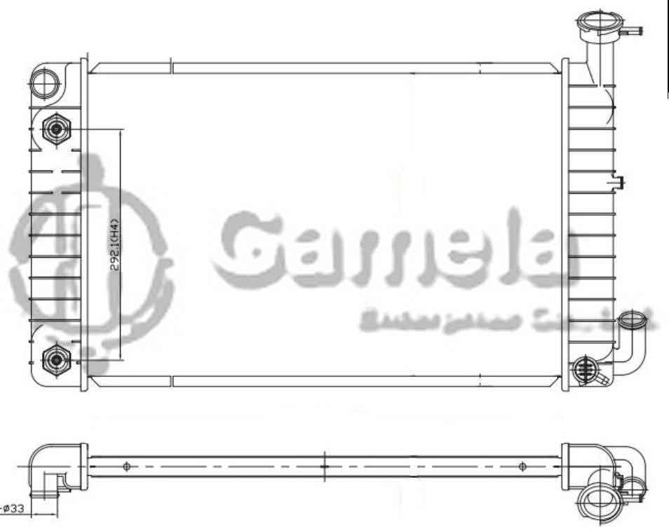 6190211010-T - Radiator-for-BUICK-SKYLARK-PT-GRAND-AM-V6-38-5-88-AT-OEM-3055969-3055970-3059904-A28682-A38882-DPI-917