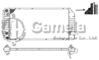 6190211014-T - Radiator-for-BUICK-Skylark-V6-3-3-92-93-AT-NISSENS-60921A-OEM-52455928-DPI-1343