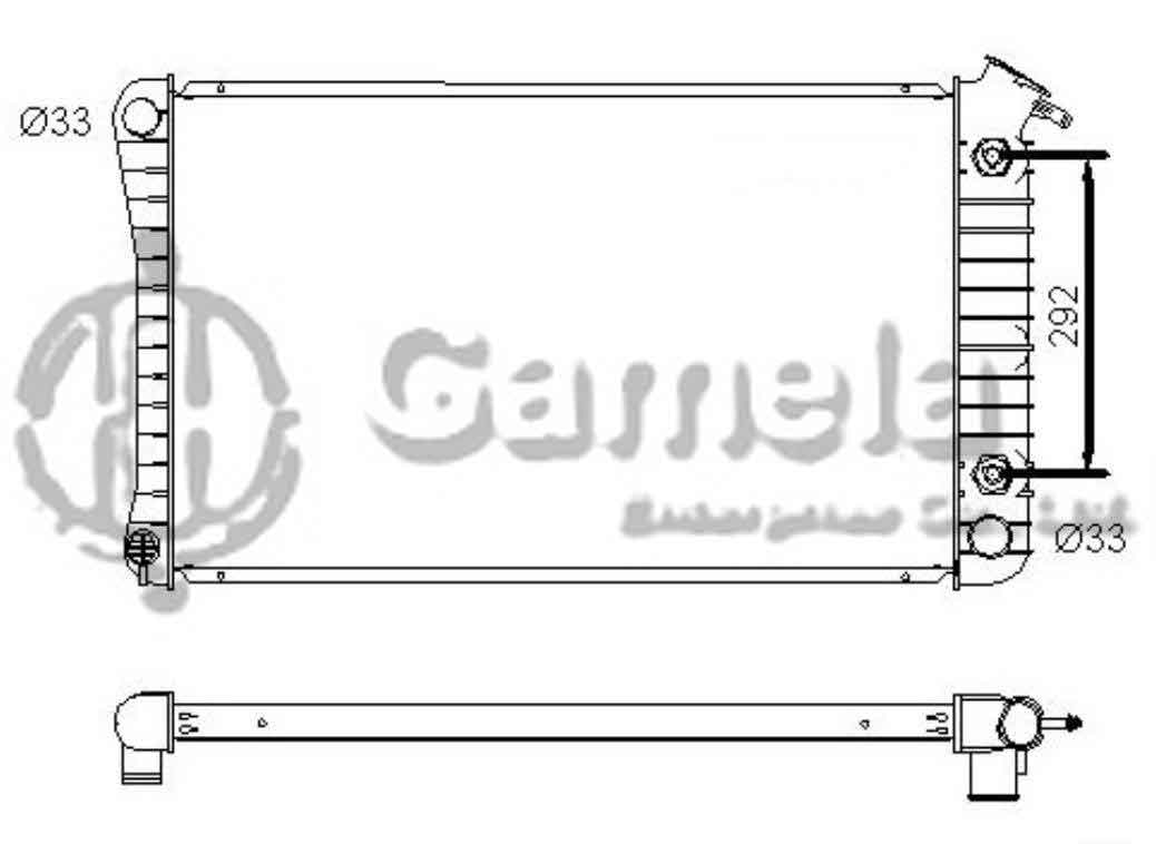 6190211024-T - Radiator-for-BUICK-LESABRE-ELECTRA-RIVIERA-OM-98-PT-BONNEVILLE-V6-3-8-86-93-AT-NISSENS-60902A-OEM-3091022-3091023-3091024-DPI-921