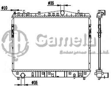 6190211053-T - Radiator-for-BUICK-EXCELLE-97-MT-NISSENS-61633-OEM-96553378-96553422-96553428-DPI-2788