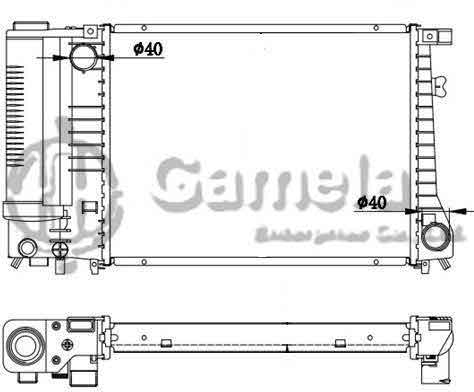 6190213011-T - Radiator-for-BMW-3-E30-36-36-COMPACT-5-E34-316-318i-82-MT-NISSENS-60735A-OEM-17111712982-17111719304