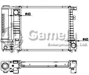 6190213014-T - Radiator-for-BMW-316I-318I-82-93-MT-NISSENS-60729A-OEM-17111719024