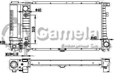 6190213016-T - Radiator-for-BMW-520I-88-97-AT-NISSENS-60736A-OEM-17111719308-17111712986