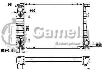 6190213017-T - Radiator-for-BMW-320I-325I-82-94-AT-NISSENS-60796A-OEM-17111719355