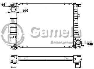 6190213018-T - Radiator-for-BMW-320I-325I-82-94-MT-NISSENS-60797A-OEM-17111712821-17111719256