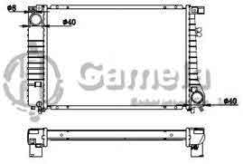 6190213020-T - Radiator-for-BMW-730I-735I-735IL-86-90-MT-NISSENS-60742-OEM-17111712005