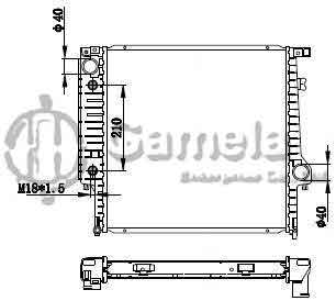 6190213026-T - Radiator-for-BMW-320I-325I-85-94-AT-NISSENS-60791A-OEM-17111719258