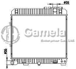 6190213040-T - Radiator-for-BMW-320I-323I-520I-525I-E21-E28-75-90-MT-NISSENS-60653-OEM-17111176181-17111150957