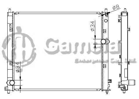 6190304010-T - Radiator-for-CADILLAC-CTS-2008-2009-MT-DPI-13111