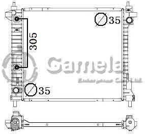 6190304022-T - Radiator-for-CADILLAC-SRX-2-8L-V6-10-13-AT-DPI-13242