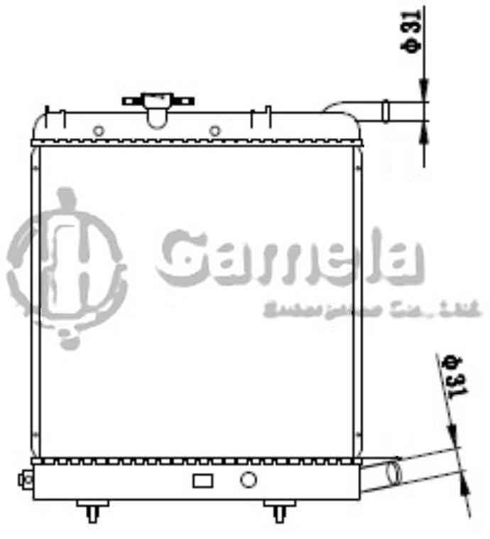 6190312006-T - Radiator-for-CHRYSLER-GARAVAN-VOYAGER-90-92-MT-NISSENS-60979-OEM-4546406-DPI-1125