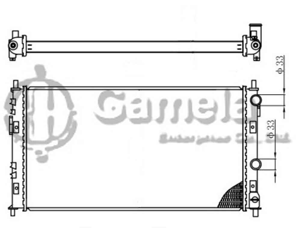 6190312012-T - Radiator-for-CHRYSLER-Sebring-L4-V6-2-4-2-7-01-06-MT-NISSENS-61003-OEM-5017619-5017619AA-5017620AA-5017620AB-DPI-2323