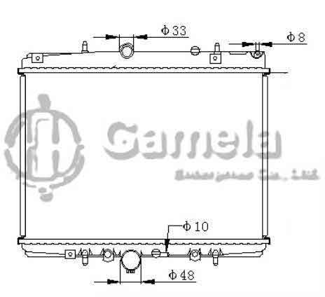 6190320003-T - Radiator-for-CITROEN-C5-2-0-01-04-MT-NISSENS-63705A-OEM-133063-1330A0