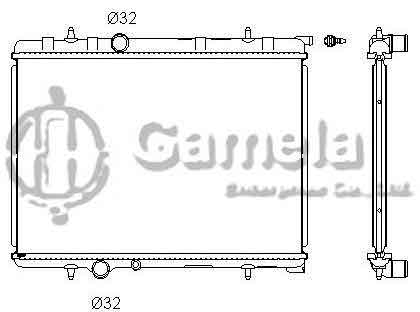 6190320005-T - Radiator-for-CITROEN-C4-1-6-04-07-MT-NISSENS-63744A-OEM-1330F6-133085