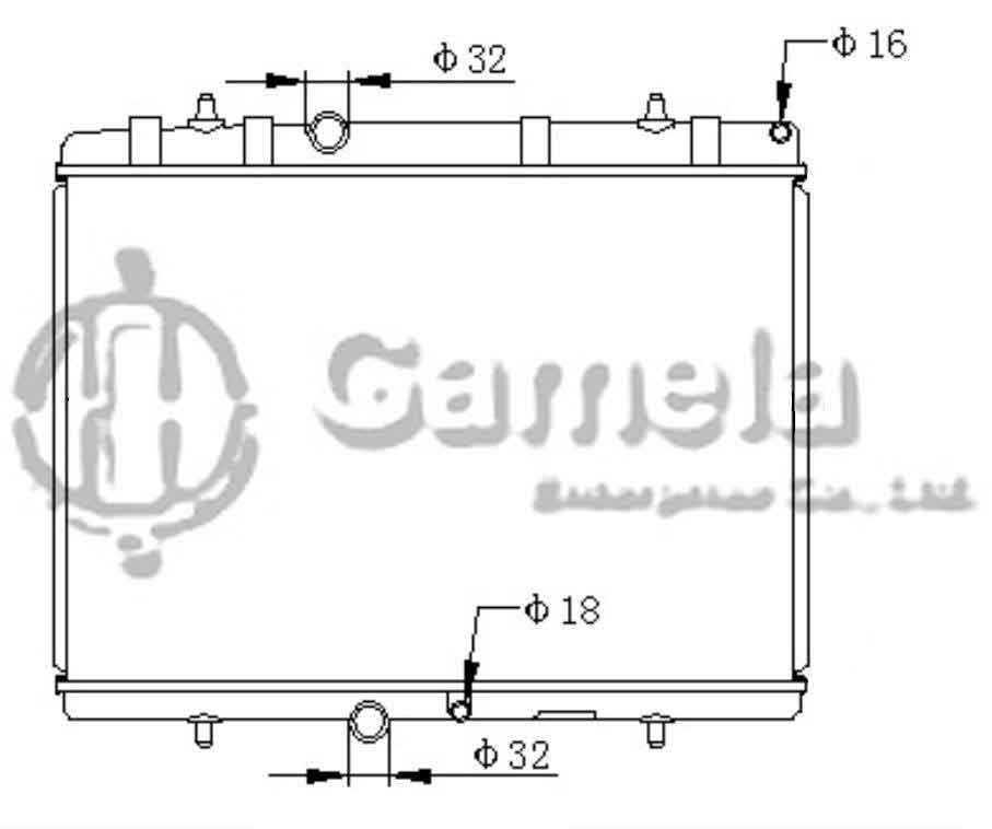 6190320008-T - Radiator-for-CITROEN-C4-XSARA-2-0-00-05-MT-NISSENS-63689A-OEM-1330G9-1330A2