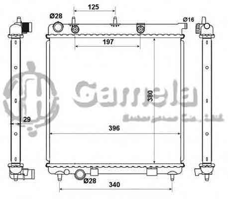 6190320011-T - Radiator-for-CITROEN-C2-C3-1-4HDI-02-MT-OEM-1330E5-133000000-9638520480