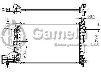 6190322007-T - Radiator-for-CHEVROLET-GMC-CRUZE-09-AT