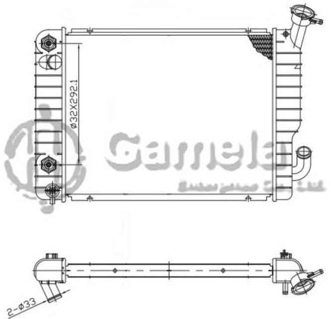 6190322011-T - Radiator-for-CHEVROLET-GMC-BERETTA-CORSICA-L4-2-0-87-89-AT-NISSENS-69138A-OEM-3058813-3058814-3094581-3094582-DPI-771