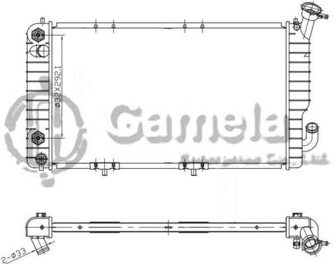 6190322012-T - Radiator-for-CHEVROLET-GMC-Corsica-Beretta-L4-V6-2-2-3-1-90-91-AT-NISSENS-69125A-OEM-52451514-52452043-52456128-DPI-1072