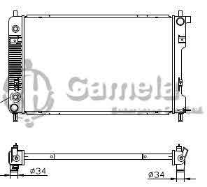 6190322013-T - Radiator-for-CHEVROLET-GMC-CV-GMC-EQINX3-0L-V610-11-AT-DPI-13139-13103