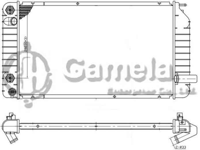 6190322014-T - Radiator-for-CHEVROLET-GMC-Beretta-Corsica-L4-V6-2-2-3-1-92-93-AT-OEM-52456223-52461110-52458320-52456222-DPI-1341-1344