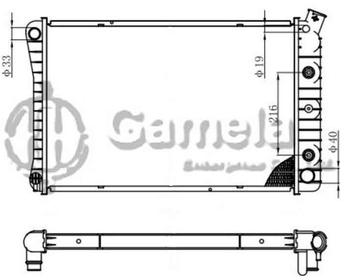 6190322026-T - Radiator-for-CHEVROLET-GMC-AT-OEM-3025826-3031432-3038072-3042243-3043077-3046250-DPI-162