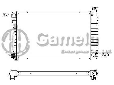 6190322028-T - Radiator-for-CHEVROLET-GMC-C1500-C2500-C3500-PICKUP-K1500-K2500-SUBURBAN-V8-5-0-5-7-88-97-MT-NISSENS-60969A-OEM-3058766-DPI-617