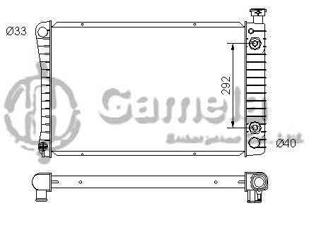 6190322050-T - Radiator-for-CHEVROLET-GMC-C1500-C2500-K1500-K2500-PICKUP-V6-V8-4-3-5-7-88-95-AT-NISSENS-60938A-OEM-52450651-52450652-DPI-434