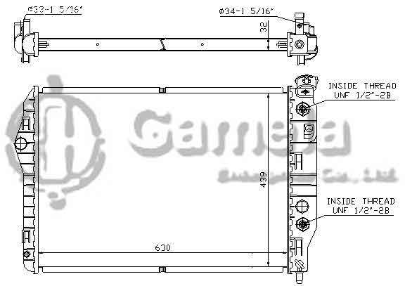 6190322054-T - Radiator-for-CHEVROLET-GMC-Camaro-V8-5-7-93-02-AT-NISSENS-60922A-OEM-52458219-52458220-52466004-52472602-DPI-1486