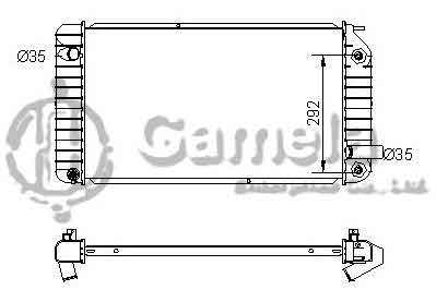 6190322056-T - Radiator-for-CHEVROLET-GMC-BERETTA-CORSICAL4-V6-2-3-3-1-94-95-AT-NISSENS-60918A-OEM-52469306-52470119-DPI-1610