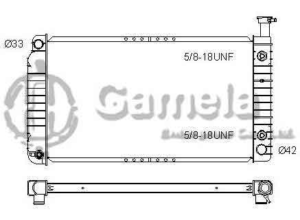 6190322080-T - Radiator-for-CHEVROLET-GMC-Express-1500-2500-3500-Savana-1500-2500-3500-V6-V8-4-3-5-0-5-7-96-02-AT-OEM-52475987-52475988-15762438-DPI-2044