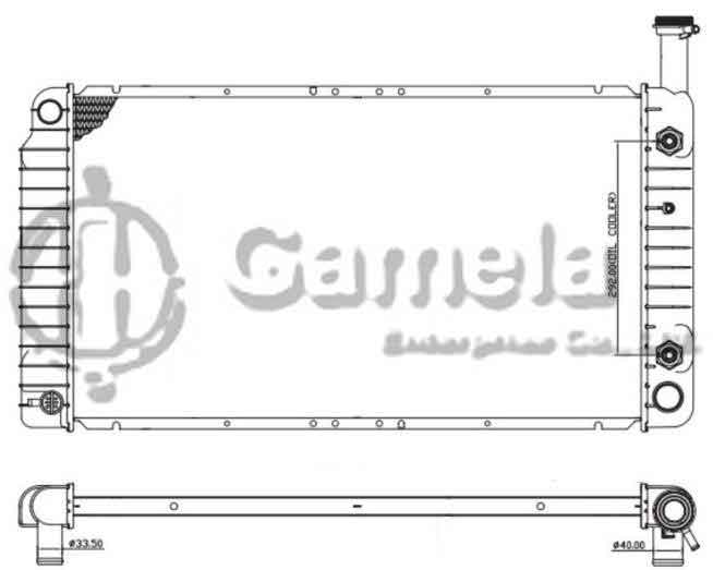 6190322082-T - Radiator-for-CHEVROLET-GMC-Express-1500-2500-Savana-1500-2500-V6-4-3-03-05-AT-OEM-15751212-15751213-DPI-2716