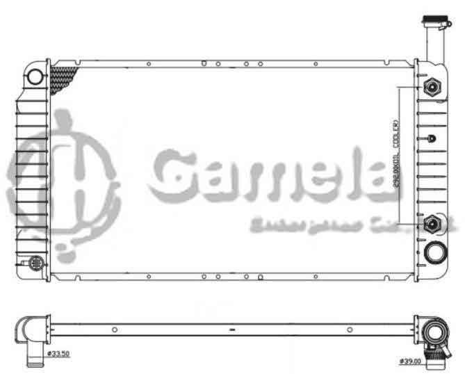 6190322083-T - Radiator-for-CHEVROLET-GMC-Express-1500-2500-Savana-1500-2500-V6-4-3-04-12-AT-DPI-2793