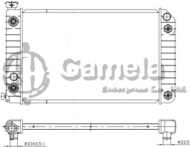 6190322115-T - Radiator-for-CHEVROLET-GMC-S10-Blazer-S15-Jimmy-V6-2-8-AT-NISSENS-60898A-OEM-3054049-3054051-DPI-204