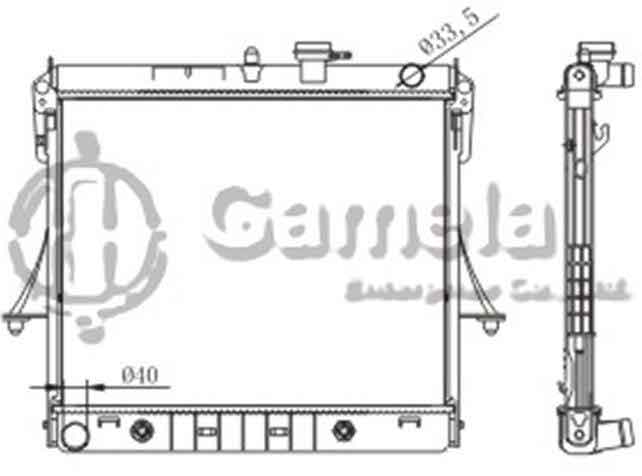 6190322152-T - Radiator-for-CHEVROLET-GMC-Colorado-Canyon-V8-5-3-HUMMER-H3T-L5-3-5-3-7-06-12-AT-DPI-2855