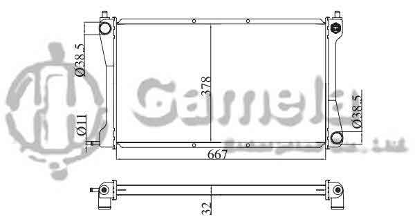 6190322154-T - Radiator-for-CHEVROLET-GMC-PICK-UPS-10-BLAZER-DIESEL-MT-OEM-52484983-93332491