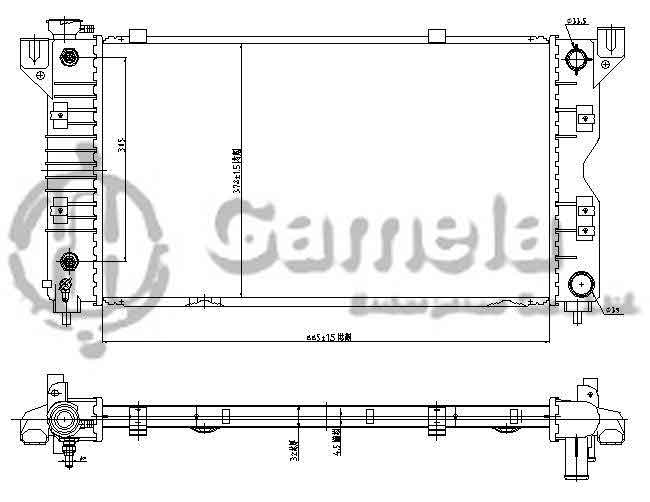 6190407017-T - Radiator-for-DODGE-Grand-Caravan-L4-V6-2-4-3-0-3-3-3-8-96-00-AT-NISSENS-60984A-OEM-4682588-4682976-4682785-4682785-DPI-1850