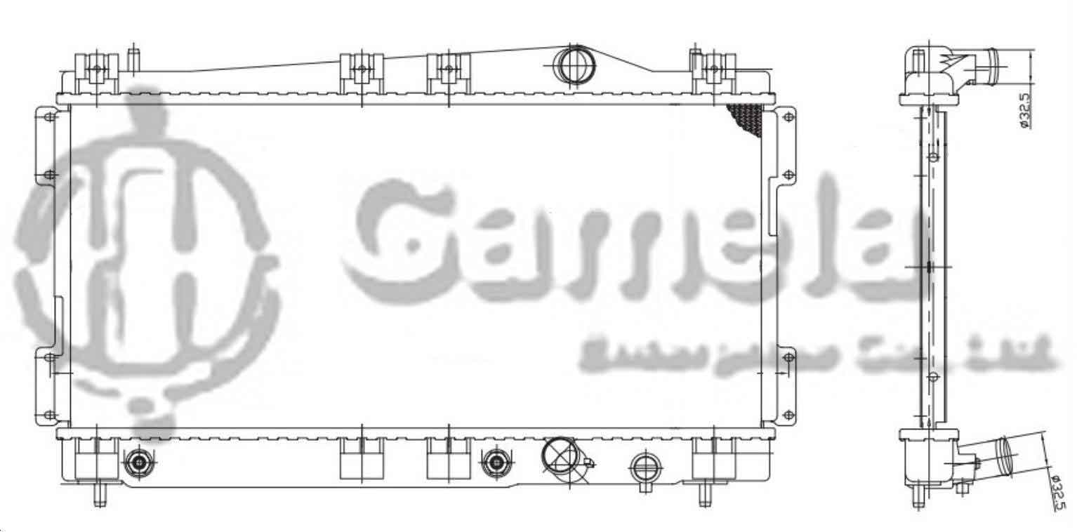 6190407037-T - Radiator-for-DODGE-Neon-L4-2-0-95-99-AT-NISSENS-61012-OEM-4546900-4546902-4546986-4774343-DPI-2196