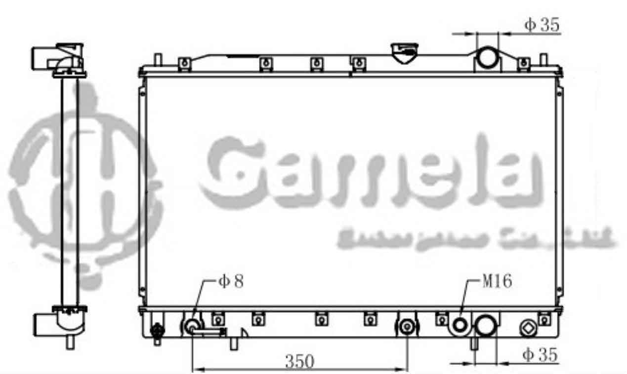 6190407066-T - Radiator-for-DODGE-Colt-L4-1-5-89-92-AT-OEM-605012-MB605010-MB538544-DPI-235