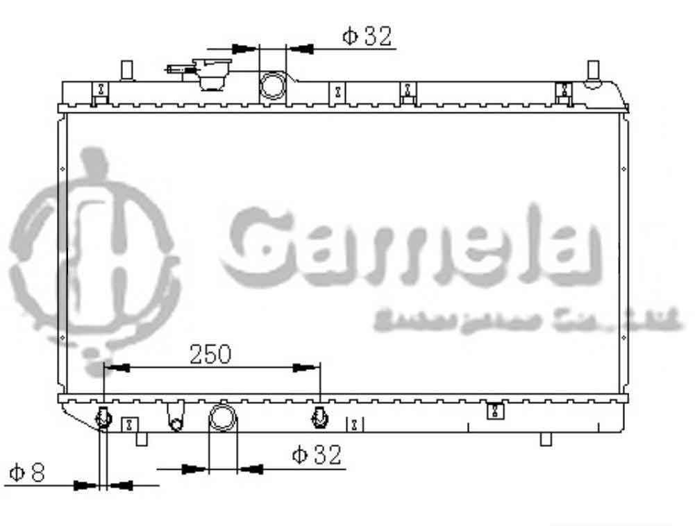 6190408001-T - Radiator-for-DAIHATSU-CHARADE-1-3i-93-99-AT-NISSENS-61737-OEM-1640087F30-1640087F37